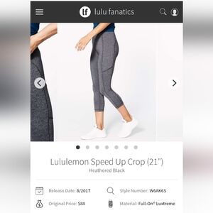 Lululemon Speed Up Crop